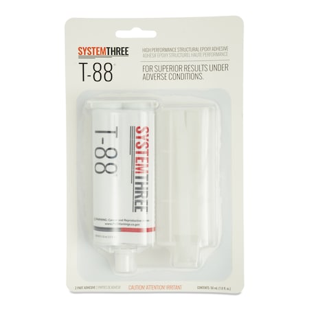 System Three Resins T-88 Epoxy Adhesive, 50 mL Cartridge 1100K90
